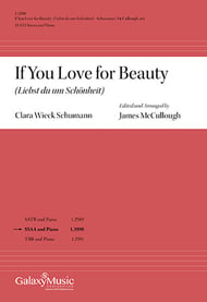 If You Love for Beauty SSAA choral sheet music cover Thumbnail